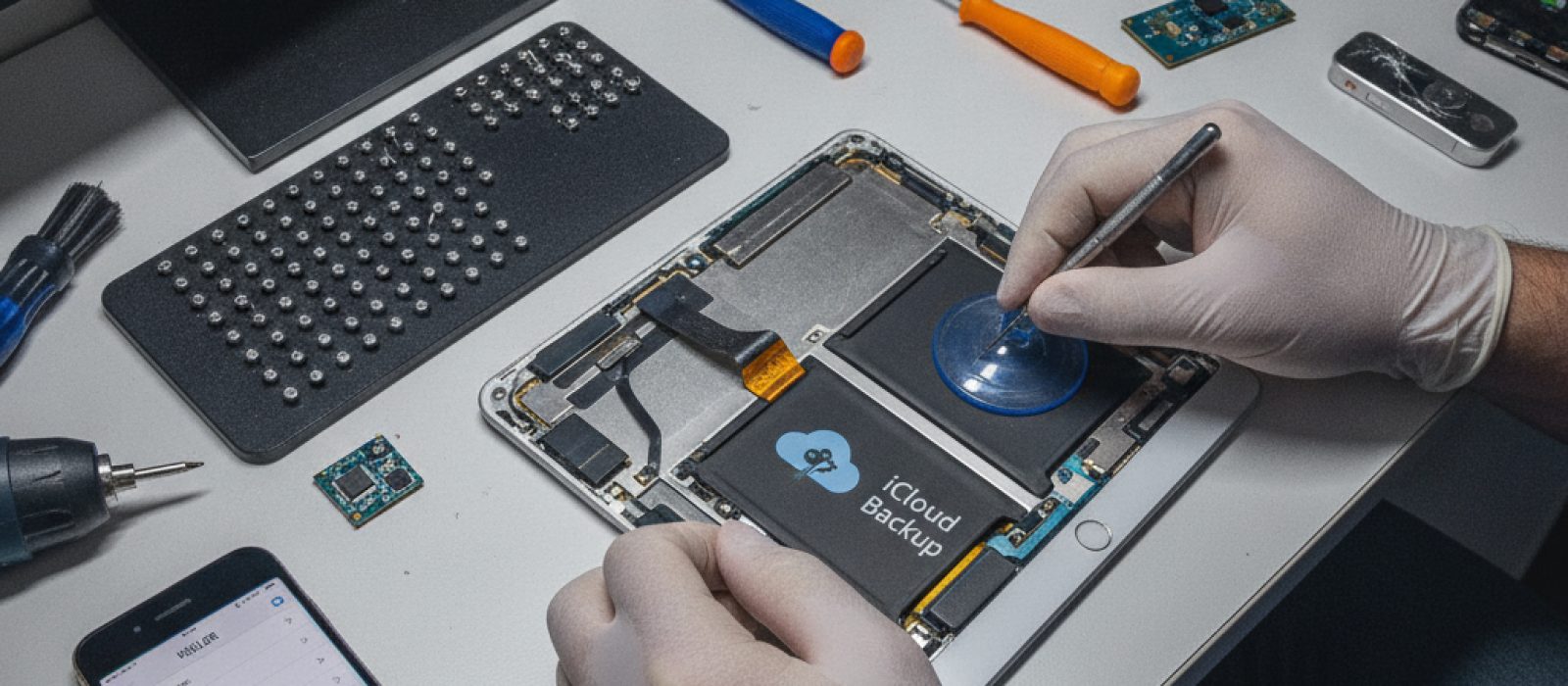 Kaybolan iPhone kişilerini iCloud'dan geri getirme adımlarını gösteren bir görsel